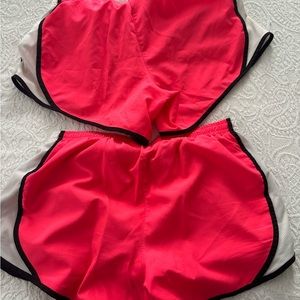 Hot pink girls nike shorts